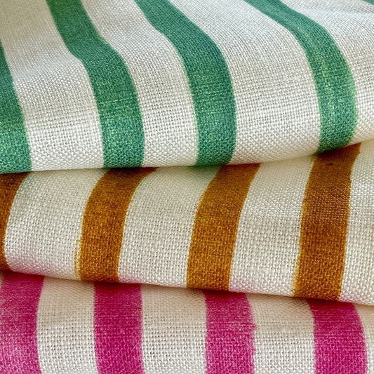 REGULAR STRIPE LINEN MIDWEIGHT