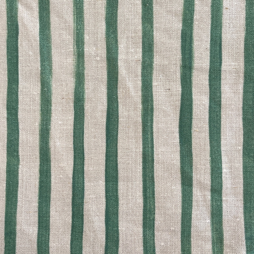 REGULAR STRIPE NATURAL LINEN HEAVYWEIGHT