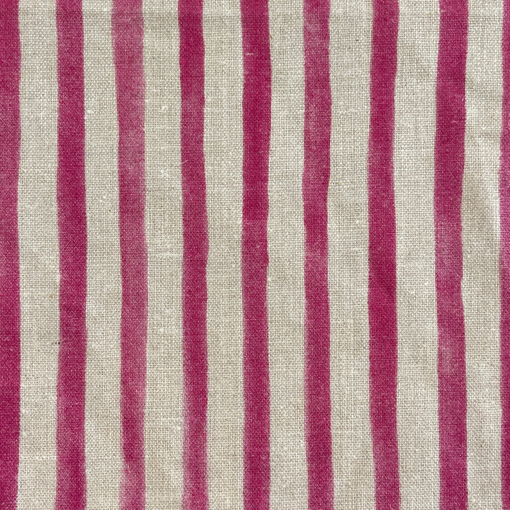 REGULAR STRIPE NATURAL LINEN HEAVYWEIGHT