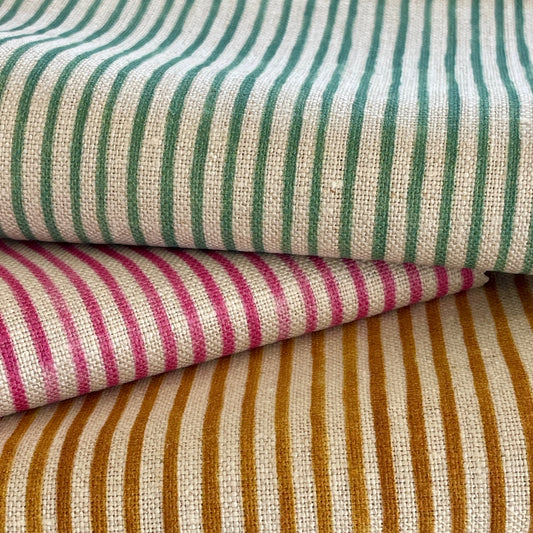 TICKING STRIPE NATURAL LINEN HEAVYWEIGHT